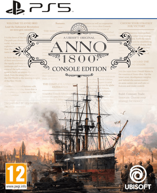 Anno 1800: Console Edition box art for Playstation 5